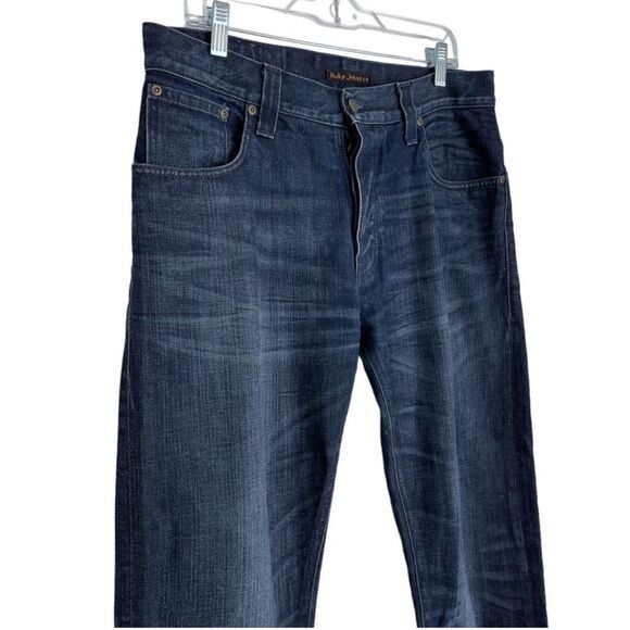 Nudie Jeans Co Hank Rey Button Fly Jeans in All Crinkled Up 34 x 34 - Picture 2 of 10